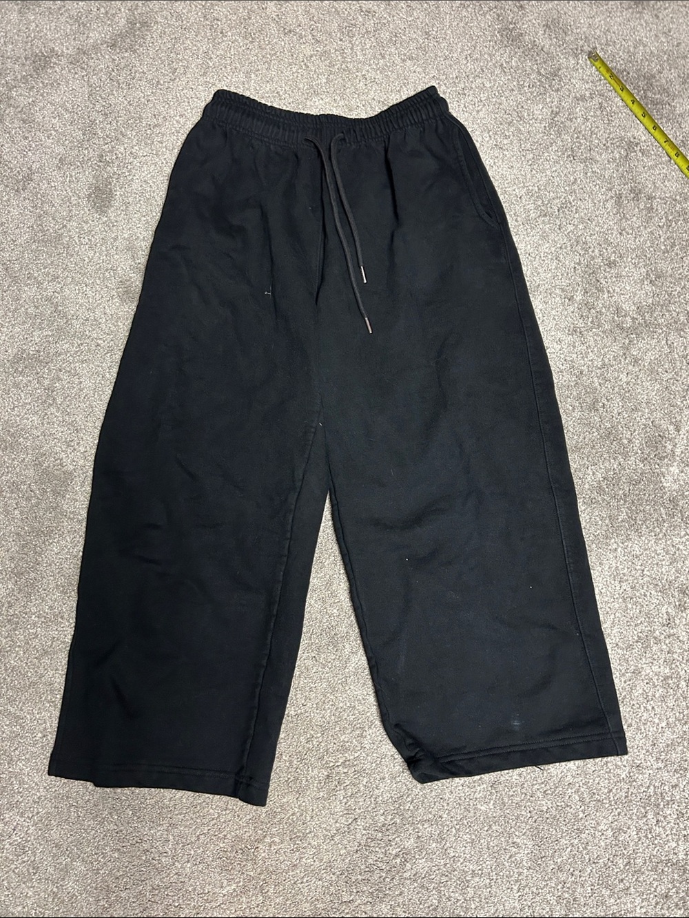 Djab Baggy Wide Leg Black Sweatpants - Picture 2 of 6